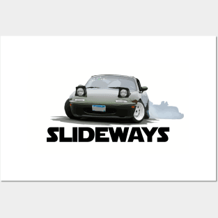 Mazda Miata / MX-5 - Drifting Slideways Posters and Art